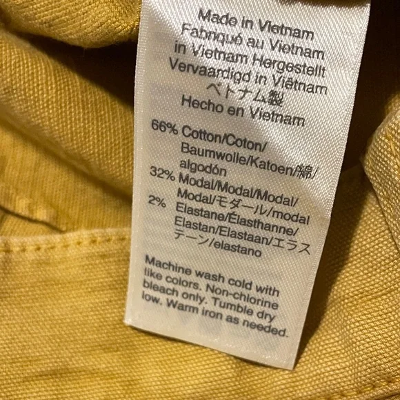 J. Crew Mustard Yellow Cropped Wide-Leg Pants - Picture 5 of 6